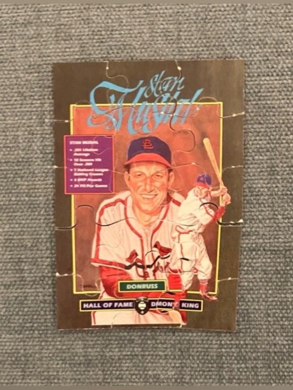 Donruss Diamond King Puzzle Baseball Card Trading Card